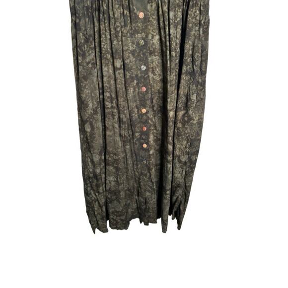 Nativewear Designs Dress Size Large Vintage Patchwork Green Round Neck Maxi - Picture 5 of 11